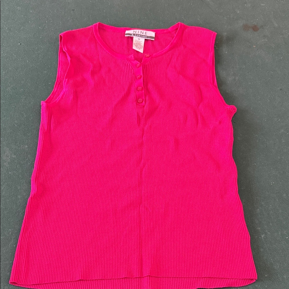 Nine & Co.‎ Pink Sleeveless Blouse.  CAJA. # 1 A